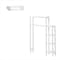 Alaterre Furniture Dover Over Toilet Organizer with Side Shelving, Bathroom Shelf with 2 Towel Rods ANDO704WH - alternate 1